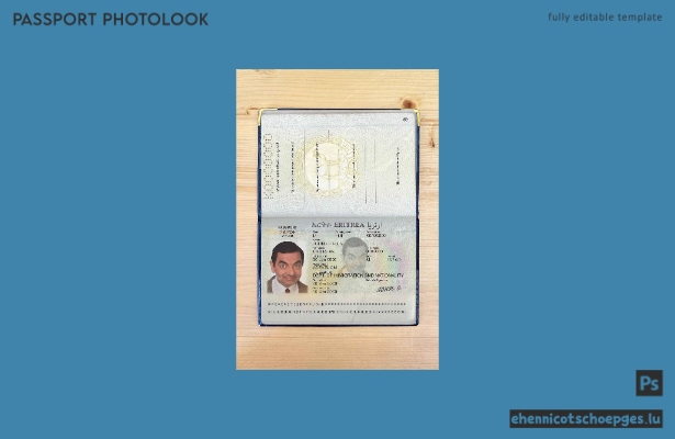 Beispielansicht eines Passfotos für Eritrea